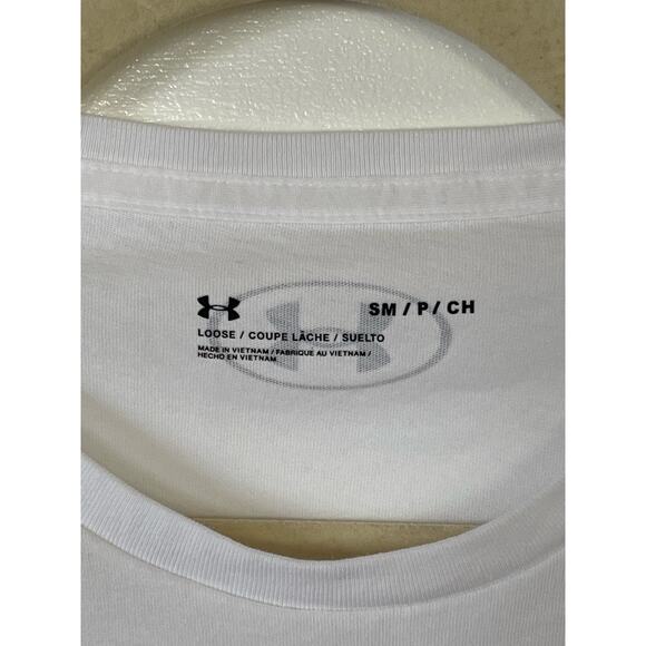 NWOT Under Armour t-shirt with logo in white Small - Picture 6 of 9